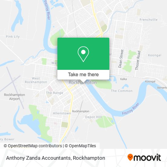 Anthony Zanda Accountants map