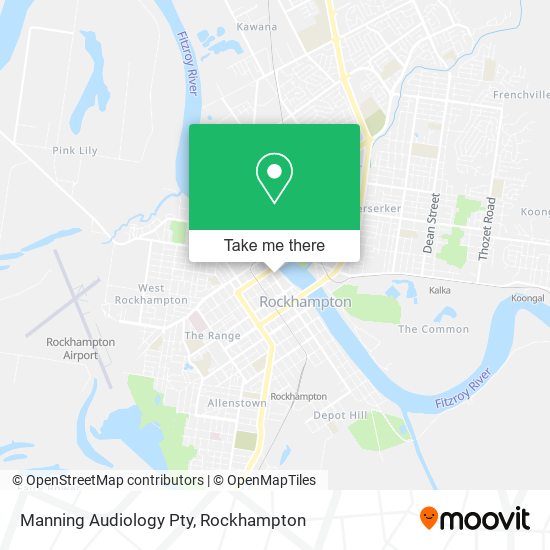 Manning Audiology Pty map