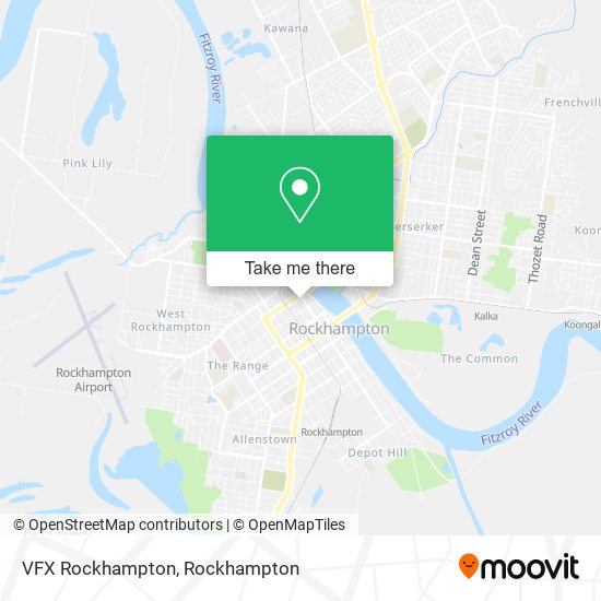VFX Rockhampton map