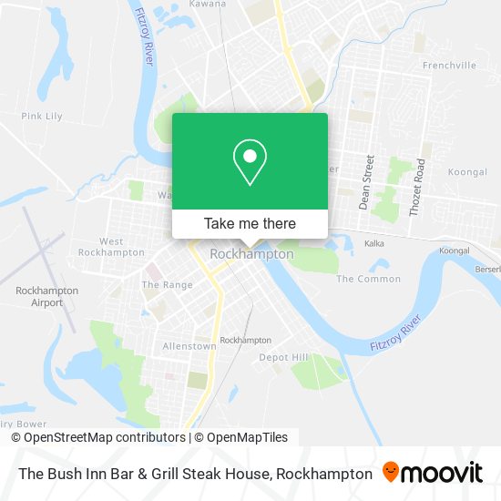 The Bush Inn Bar & Grill Steak House map