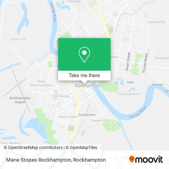 Marie Stopes Rockhampton map