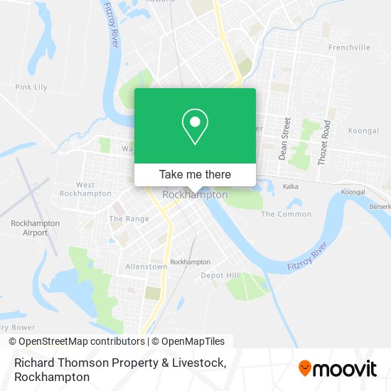 Richard Thomson Property & Livestock map