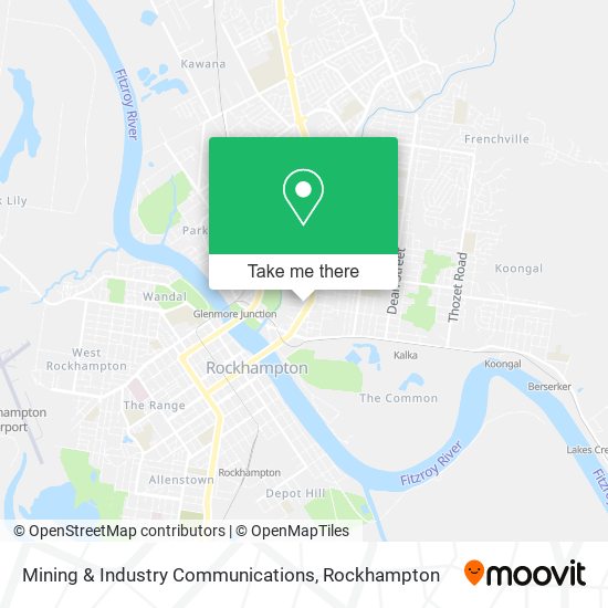 Mining & Industry Communications map