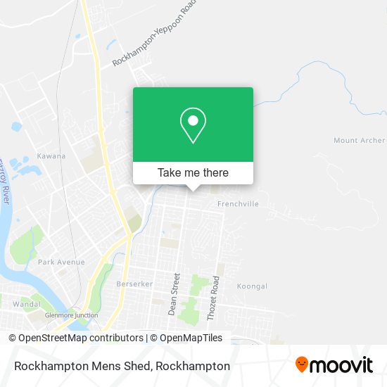 Rockhampton Mens Shed map