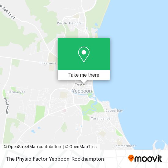 Mapa The Physio Factor Yeppoon