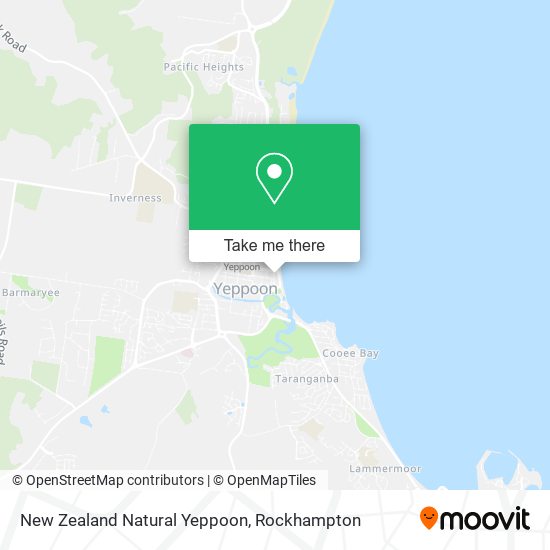 New Zealand Natural Yeppoon map