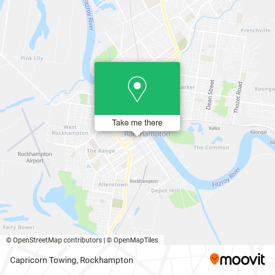 Mapa Capricorn Towing