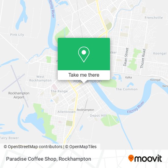 Mapa Paradise Coffee Shop