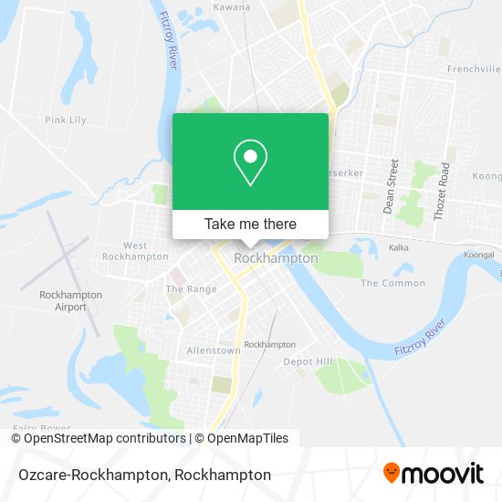 Ozcare-Rockhampton map