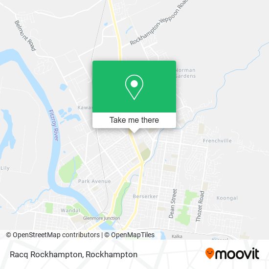 Racq Rockhampton map