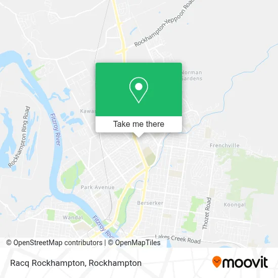 Mapa Racq Rockhampton