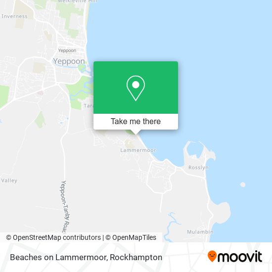 Mapa Beaches on Lammermoor