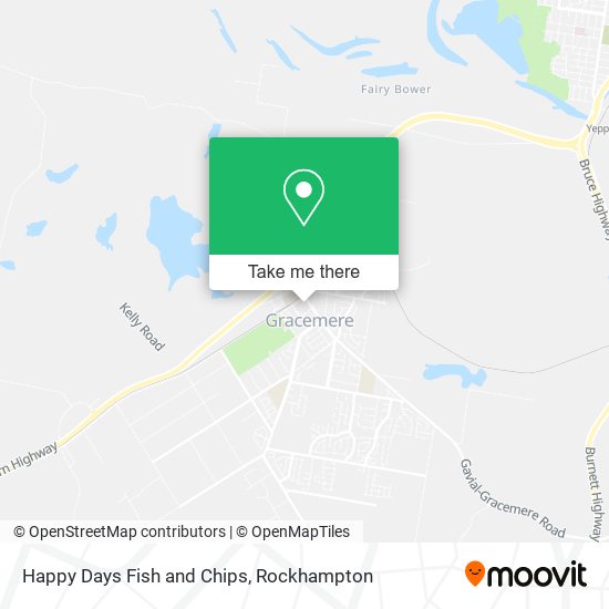 Happy Days Fish and Chips map