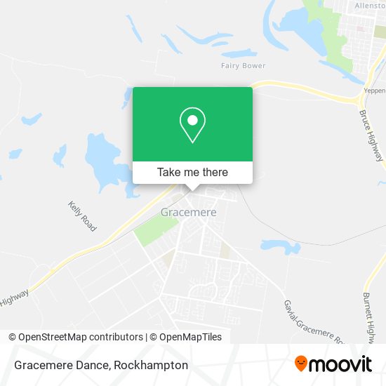 Mapa Gracemere Dance