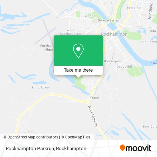 Rockhampton Parkrun map