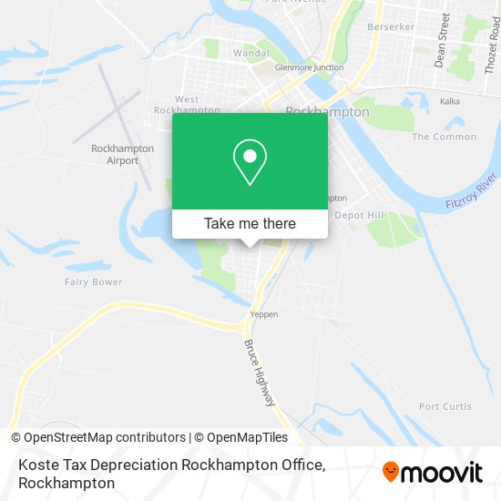 Koste Tax Depreciation Rockhampton Office map