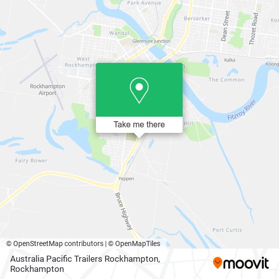 Australia Pacific Trailers Rockhampton map