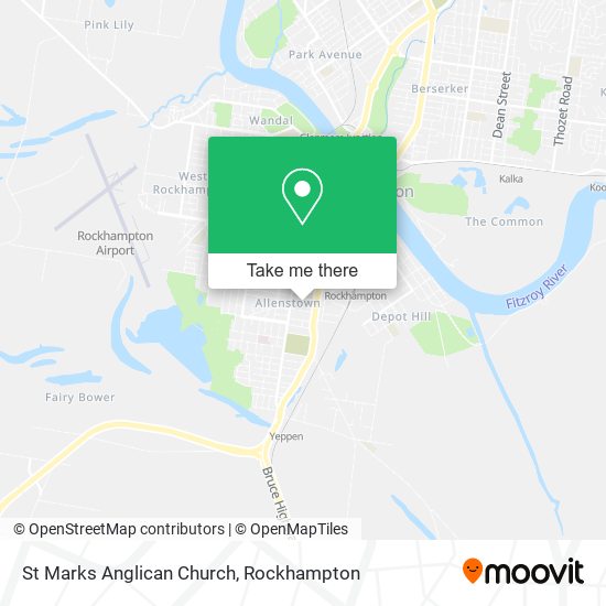 Mapa St Marks Anglican Church