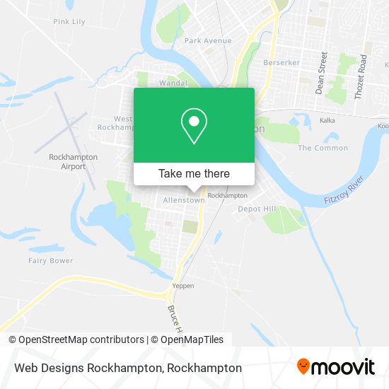 Web Designs Rockhampton map