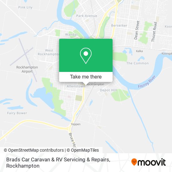 Brads Car Caravan & RV Servicing & Repairs map