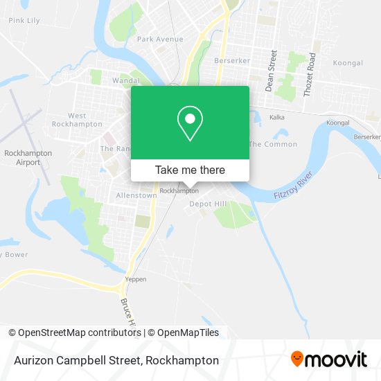 Aurizon Campbell Street map