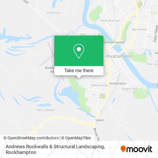 Andrews Rockwalls & Structural Landscaping map