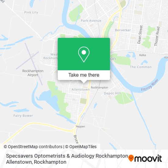 Specsavers Optometrists & Audiology Rockhampton Allenstown map