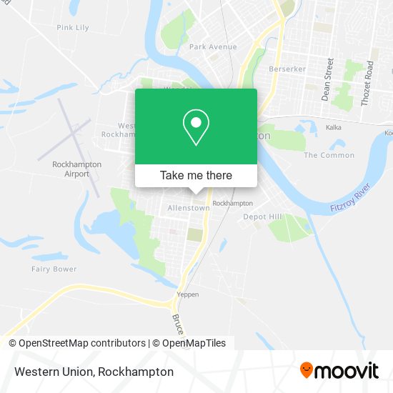 Western Union map