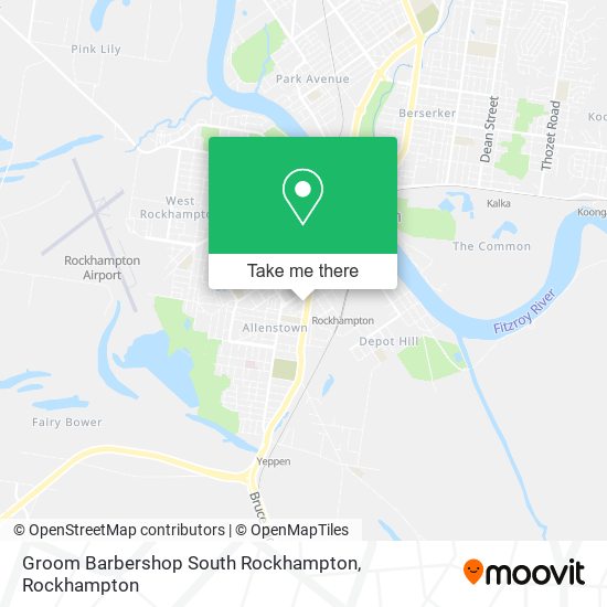 Mapa Groom Barbershop South Rockhampton