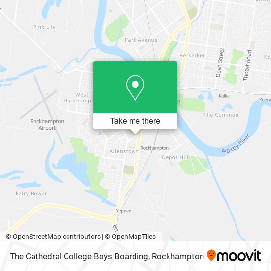 The Cathedral College Boys Boarding map