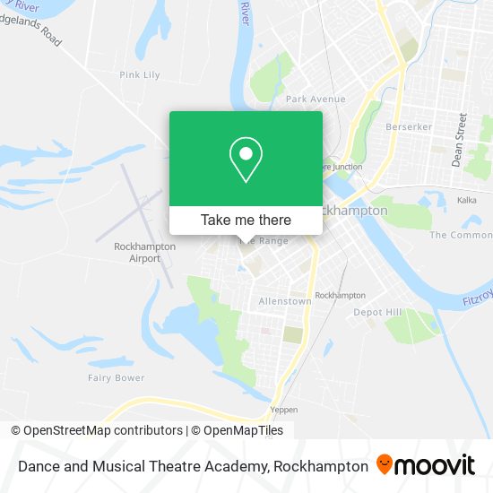 Dance and Musical Theatre Academy map