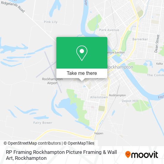 RP Framing Rockhampton Picture Framing & Wall Art map