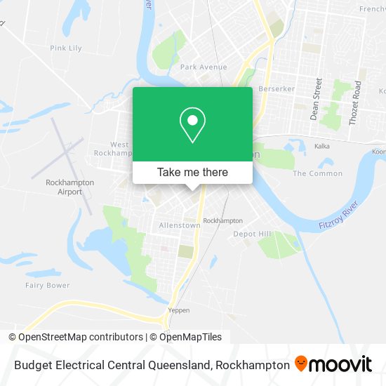 Budget Electrical Central Queensland map