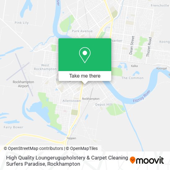 High Quality Loungerugupholstery & Carpet Cleaning Surfers Paradise map