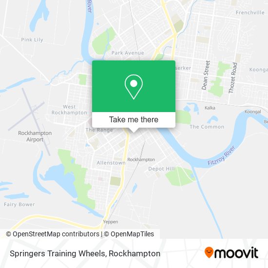 Springers Training Wheels map