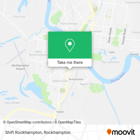 Mapa Shift Rockhampton