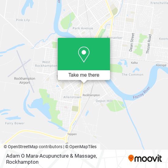 Adam O Mara-Acupuncture & Massage map