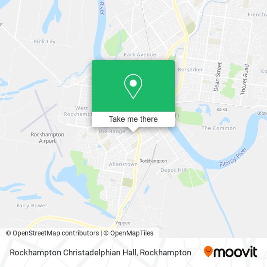 Mapa Rockhampton Christadelphian Hall