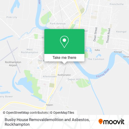 Busby House Removaldemolition and Asbestos map