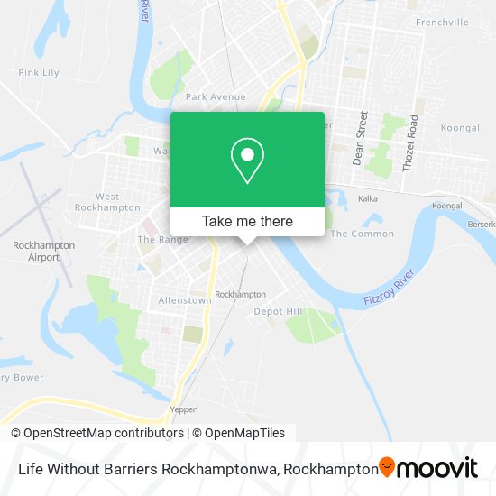 Life Without Barriers Rockhamptonwa map