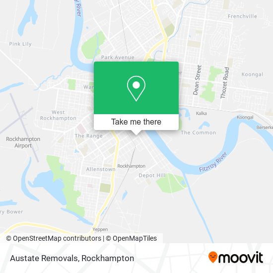 Austate Removals map