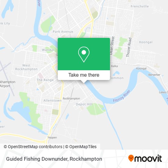 Guided Fishing Downunder map