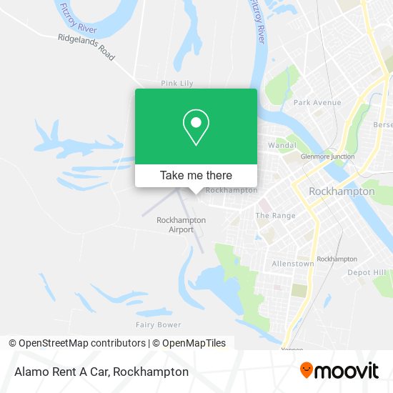 Alamo Rent A Car map