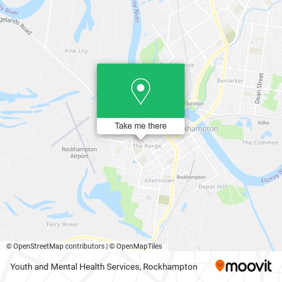 Youth and Mental Health Services map