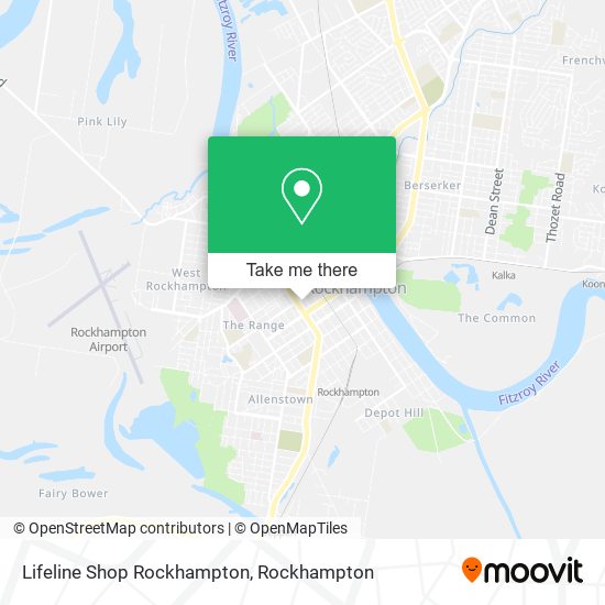 Lifeline Shop Rockhampton map