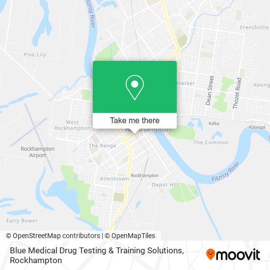 Blue Medical Drug Testing & Training Solutions map