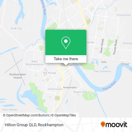 Hilton Group QLD map