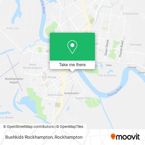 Bushkids Rockhampton map