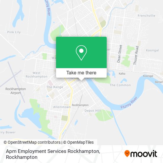 Mapa Apm Employment Services Rockhampton