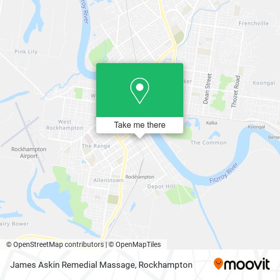 James Askin Remedial Massage map